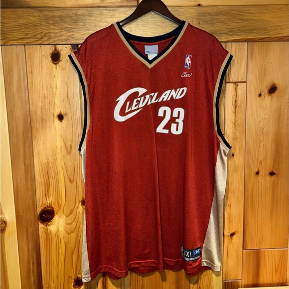 VTG Men’s Reebok Lebron James #23 Cleveland Cavaliers NBA Basketball Jersey 3XL - Picture 3 of 12